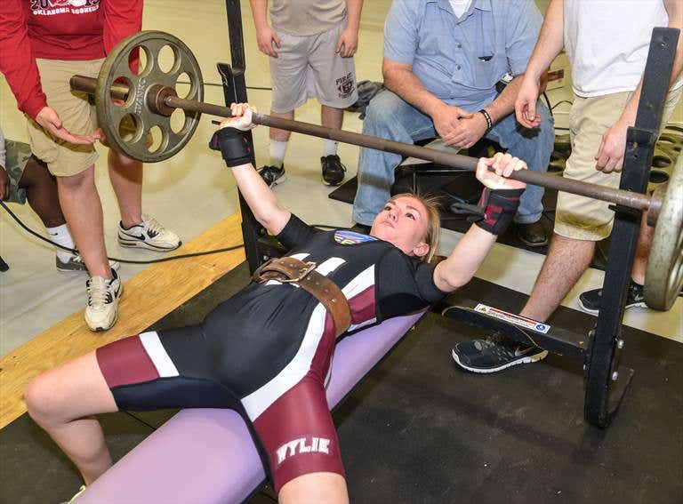 High School Girls Weight Lifting