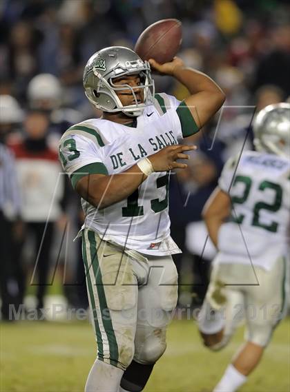 Thumbnail 2 in De La Salle vs. St. John Bosco (CIF State Open Division Final) photogallery.