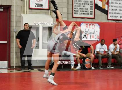 Thumbnail 3 in Fontana vs Paloma Valley & La Canada (CIF Southern Section Wrestling Championships) photogallery.