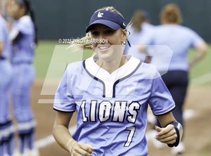 Thumbnail 1 in Hallsville vs. Montgomery Lake Creek (UIL Softball 5A D2 Final) photogallery.