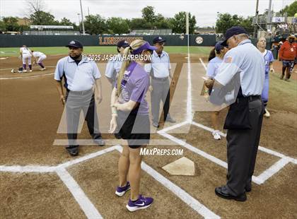 Thumbnail 1 in Hallsville vs. Montgomery Lake Creek (UIL Softball 5A D2 Final) photogallery.