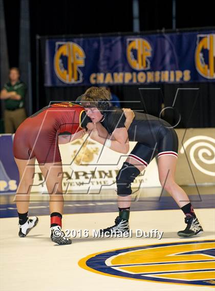 Thumbnail 3 in CIF State Girls Wrestling Championships (Finals) photogallery.