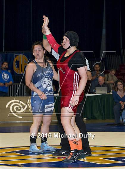 Thumbnail 1 in CIF State Girls Wrestling Championships (Finals) photogallery.