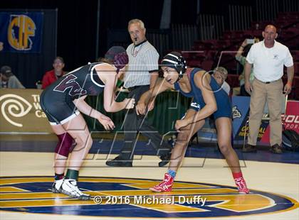 Thumbnail 3 in CIF State Girls Wrestling Championships (Finals) photogallery.