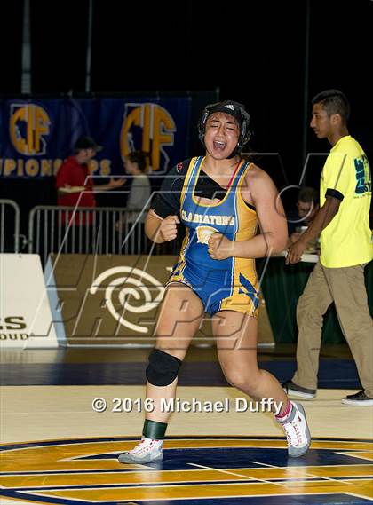 Thumbnail 1 in CIF State Girls Wrestling Championships (Finals) photogallery.