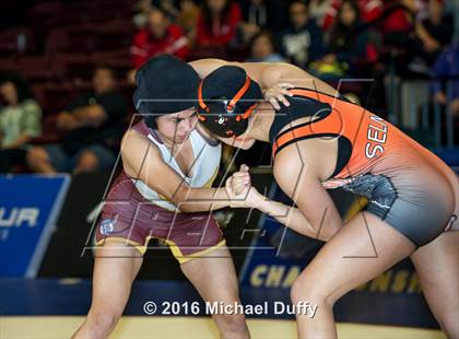 Thumbnail 1 in CIF State Girls Wrestling Championships (Finals) photogallery.