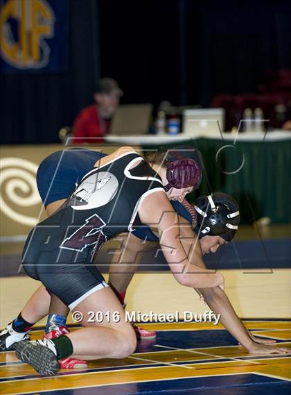 Thumbnail 2 in CIF State Girls Wrestling Championships (Finals) photogallery.