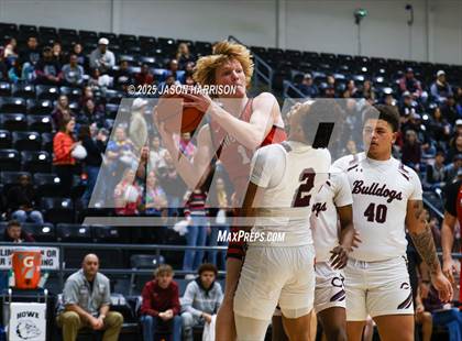 Thumbnail 3 in Cooper vs. Muenster (UIL Basketball 2A Area Final) photogallery.