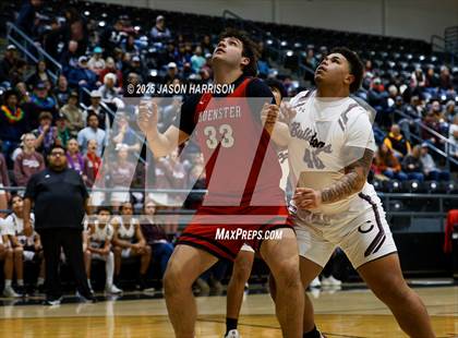 Thumbnail 2 in Cooper vs. Muenster (UIL Basketball 2A Area Final) photogallery.