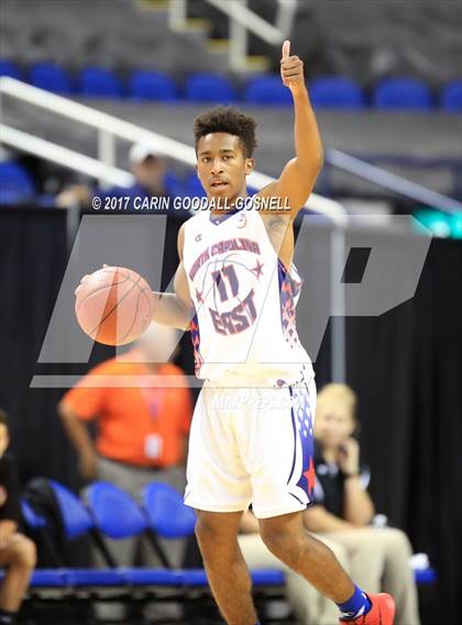 Thumbnail 3 in NCCA East vs. West All-Star Basketball photogallery.