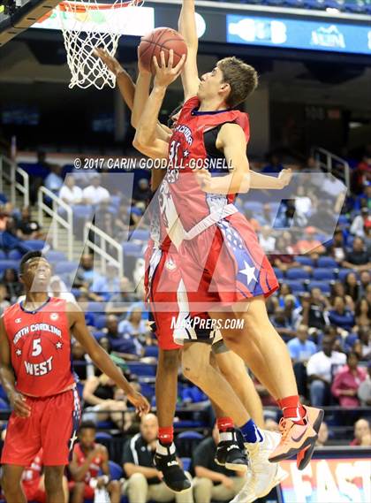 Thumbnail 1 in NCCA East vs. West All-Star Basketball photogallery.