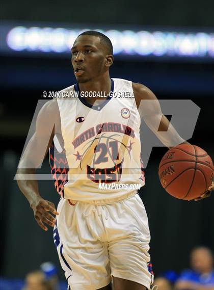 Thumbnail 2 in NCCA East vs. West All-Star Basketball photogallery.