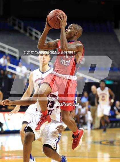 Thumbnail 3 in NCCA East vs. West All-Star Basketball photogallery.