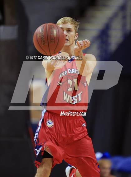 Thumbnail 1 in NCCA East vs. West All-Star Basketball photogallery.