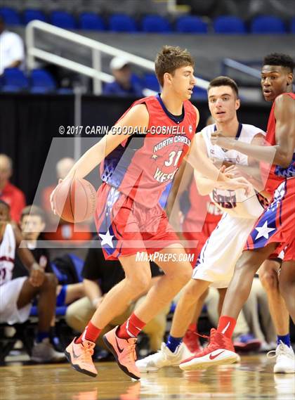Thumbnail 3 in NCCA East vs. West All-Star Basketball photogallery.