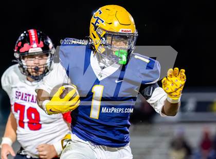 Thumbnail 2 in Sanderson @ Cape Fear (NCHSAA 7A East Round 2) photogallery.