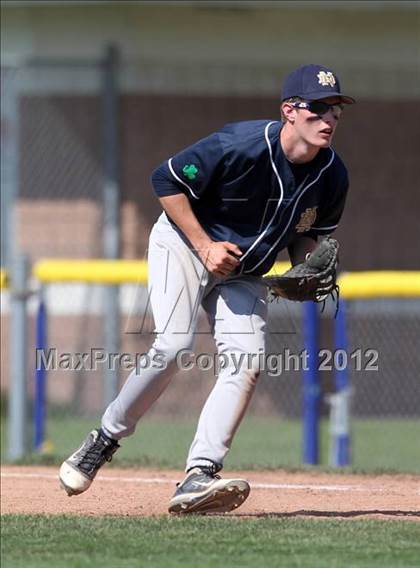 Thumbnail 1 in Notre Dame vs. Oakfield-Alabama (Rotary Tournament) photogallery.