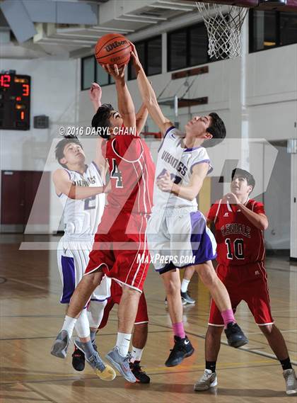 Thumbnail 3 in Glendale vs Valencia (La Canada Tournament) photogallery.