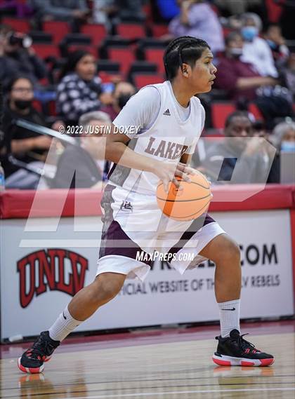 Thumbnail 3 in Pyramid Lake vs. Spring Mountain (NIAA Class 1A State Boys Quarterfinal) photogallery.
