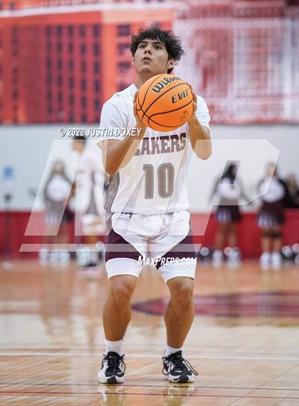 Thumbnail 2 in Pyramid Lake vs. Spring Mountain (NIAA Class 1A State Boys Quarterfinal) photogallery.