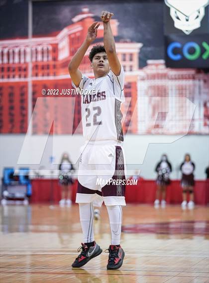 Thumbnail 1 in Pyramid Lake vs. Spring Mountain (NIAA Class 1A State Boys Quarterfinal) photogallery.