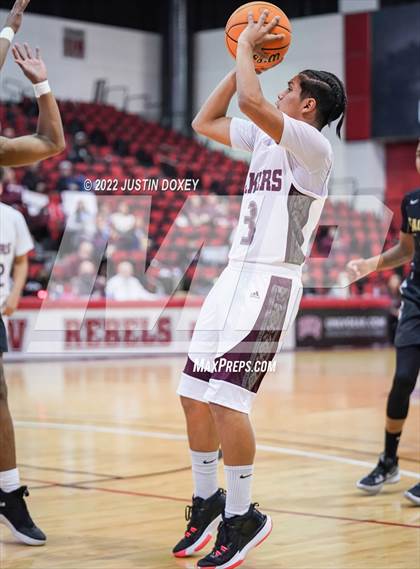 Thumbnail 3 in Pyramid Lake vs. Spring Mountain (NIAA Class 1A State Boys Quarterfinal) photogallery.