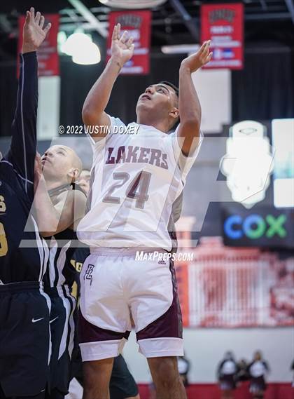 Thumbnail 1 in Pyramid Lake vs. Spring Mountain (NIAA Class 1A State Boys Quarterfinal) photogallery.