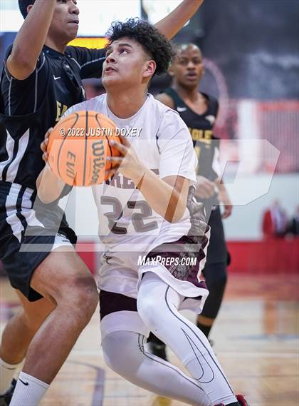 Thumbnail 3 in Pyramid Lake vs. Spring Mountain (NIAA Class 1A State Boys Quarterfinal) photogallery.