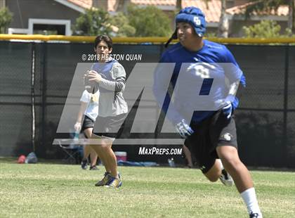 Thumbnail 2 in Charter Oak vs. Valencia (Battle at the Beach 7-on-7) photogallery.