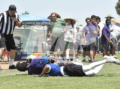 Thumbnail 2 in Charter Oak vs. Valencia (Battle at the Beach 7-on-7) photogallery.