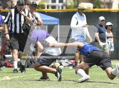 Thumbnail 2 in Charter Oak vs. Valencia (Battle at the Beach 7-on-7) photogallery.