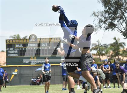Thumbnail 2 in Charter Oak vs. Valencia (Battle at the Beach 7-on-7) photogallery.