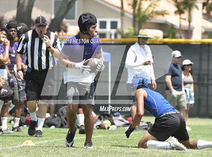Thumbnail 1 in Charter Oak vs. Valencia (Battle at the Beach 7-on-7) photogallery.