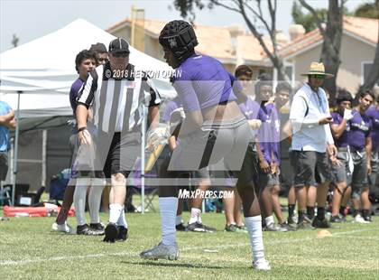 Thumbnail 3 in Charter Oak vs. Valencia (Battle at the Beach 7-on-7) photogallery.