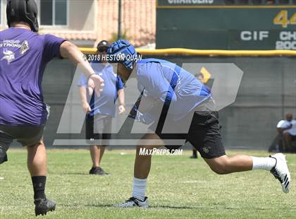 Thumbnail 2 in Charter Oak vs. Valencia (Battle at the Beach 7-on-7) photogallery.