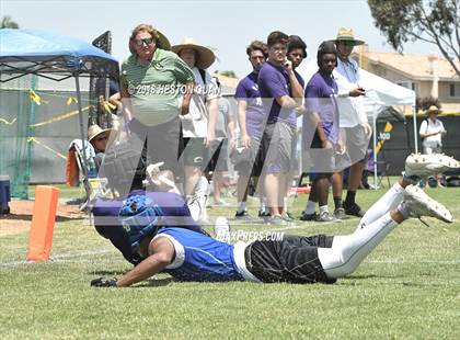 Thumbnail 3 in Charter Oak vs. Valencia (Battle at the Beach 7-on-7) photogallery.