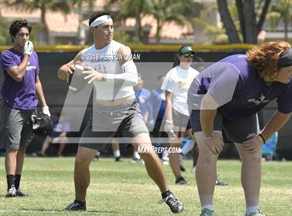 Thumbnail 1 in Charter Oak vs. Valencia (Battle at the Beach 7-on-7) photogallery.
