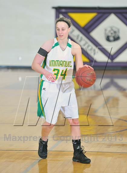 Thumbnail 2 in Eau Claire Immanuel Lutheran @ Clayton (WIAA D5 Regional Final) photogallery.