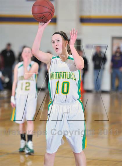 Thumbnail 1 in Eau Claire Immanuel Lutheran @ Clayton (WIAA D5 Regional Final) photogallery.