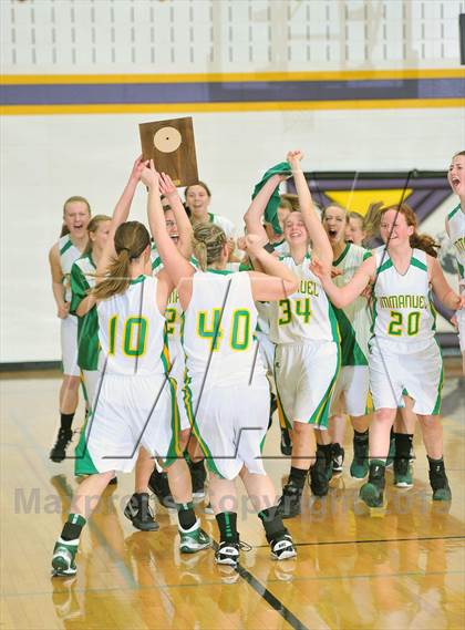 Thumbnail 1 in Eau Claire Immanuel Lutheran @ Clayton (WIAA D5 Regional Final) photogallery.