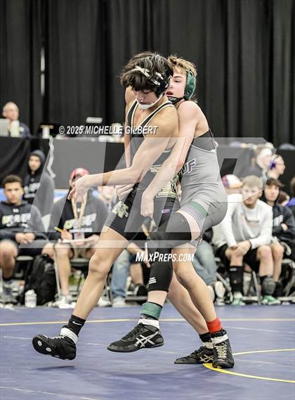 Thumbnail 2 in NYSPHSAA Wrestling Dual Finals Round 2 (Unatego Undilla Valley Franklin vs Nanuet) photogallery.