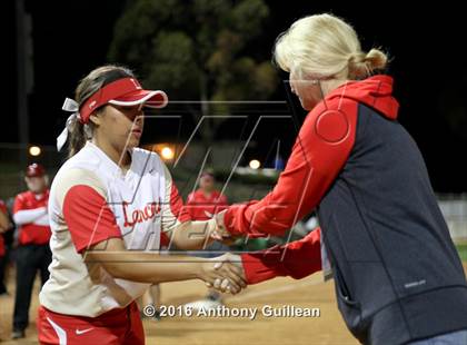 Thumbnail 2 in Mater Dei vs. Orange Lutheran (CIF SS Div 1 Final) photogallery.