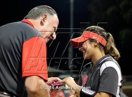 Thumbnail 3 in Mater Dei vs. Orange Lutheran (CIF SS Div 1 Final) photogallery.