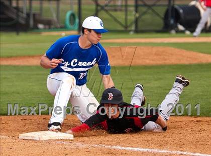 Thumbnail 2 in Clear Brook vs Cypress Creek (Clear Creek ISD Tournament) photogallery.