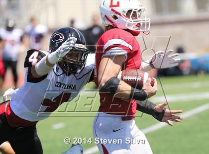 Thumbnail 2 in Centennial vs. Orange Lutheran (2014 Honor Bowl - SoCal) photogallery.