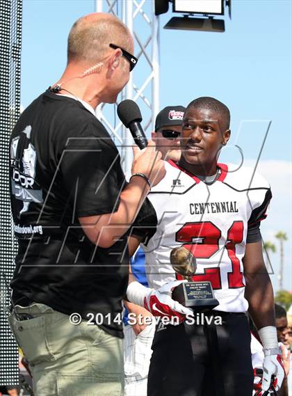 Thumbnail 1 in Centennial vs. Orange Lutheran (2014 Honor Bowl - SoCal) photogallery.