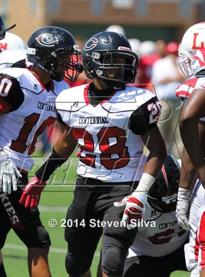 Thumbnail 3 in Centennial vs. Orange Lutheran (2014 Honor Bowl - SoCal) photogallery.