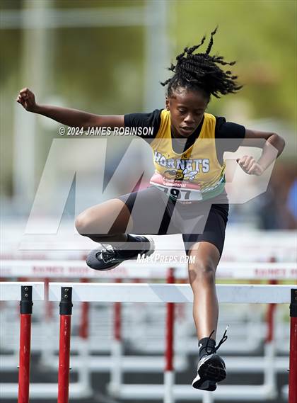 Thumbnail 3 in Lewis James Invitational (100 Meter Hurdles) photogallery.