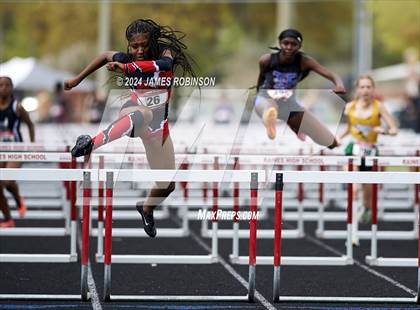 Thumbnail 3 in Lewis James Invitational (100 Meter Hurdles) photogallery.