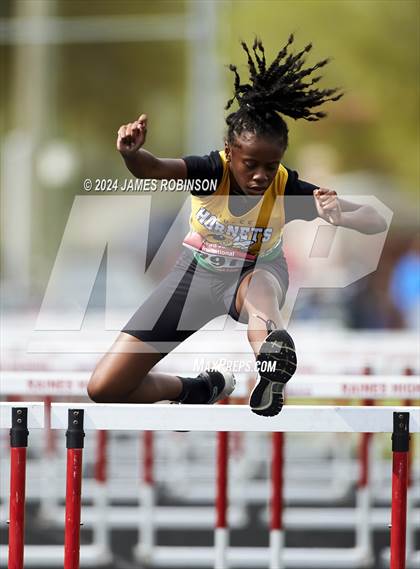 Thumbnail 2 in Lewis James Invitational (100 Meter Hurdles) photogallery.